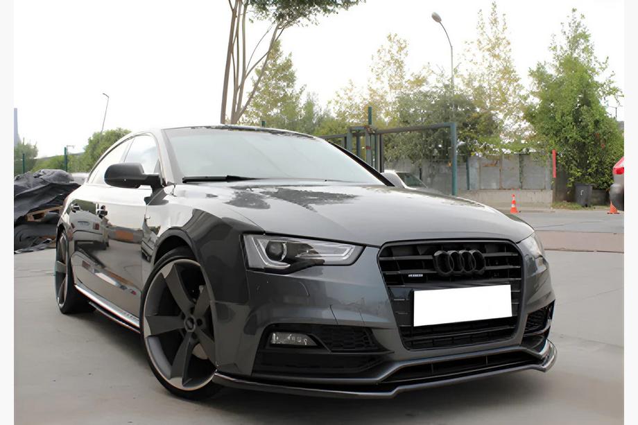 Audi A5 2007–2015 Front lipspoiler DPT (til S-Line, 2011-2015, sort højglans) Image