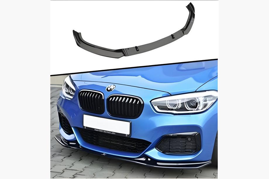 BMW 1-serie F20/F21 2011–2019 DPT front kofangerlæbe (højglans sort) Image