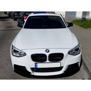 Front lip splitter DPT V-1 (til M Performance, blank sort, 2 stk.)