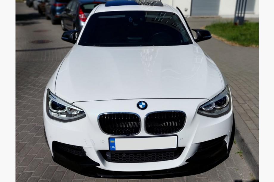 BMW 1-serie F20/F21 2011–2019 Front lip splitter DPT V-1 (til M Performance, blank sort, 2 stk.) Image