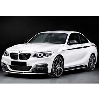 Front lipspoiler DPT V-2 (til M Performance, blank sort) BMW 2-serie F22/F23 2014–2021 foto 1