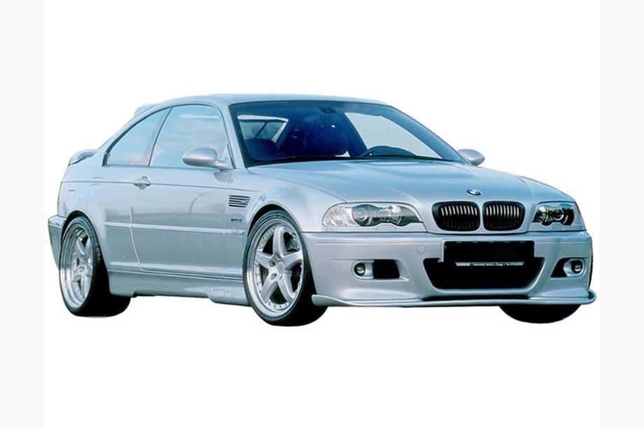 BMW 3-serie E46 1998–2006 DPT frontlæbe til kofanger (til Hamman, blank sort) Foto 2