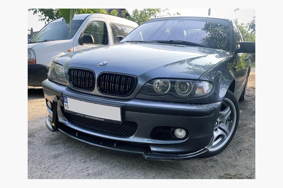 BMW 3-serie E46 1998–2006 DPT V-1 frontlip (til M Sport, sort højglans) Foto 8