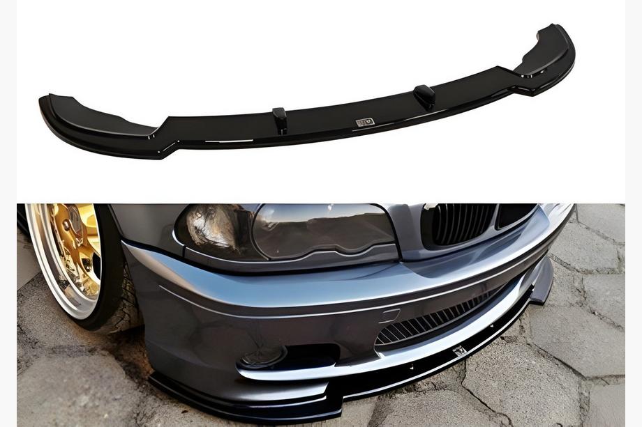 BMW 3-serie E46 1998–2006 DPT V-1 frontlip (til M Sport, sort højglans) Foto 10
