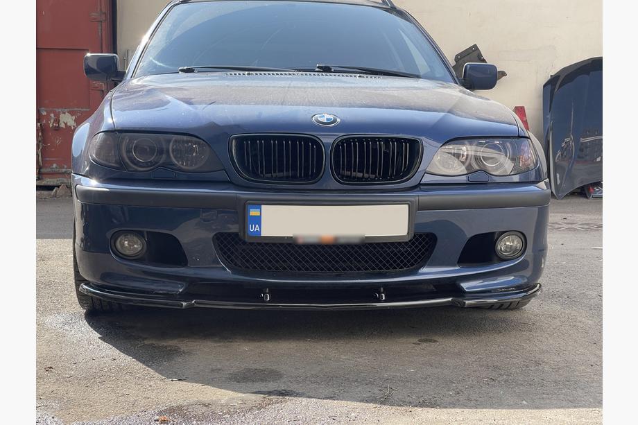 BMW 3-serie E46 1998–2006 DPT V-1 frontlip (til M Sport, sort højglans) Foto 6