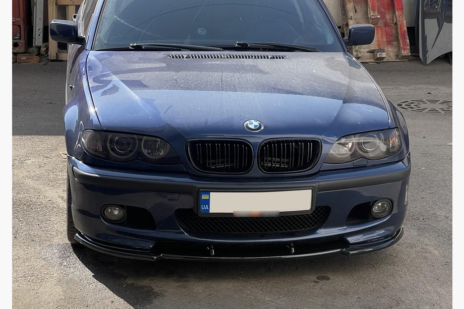 BMW 3-serie E46 1998–2006 DPT V-1 frontlip (til M Sport, sort højglans) Foto 7