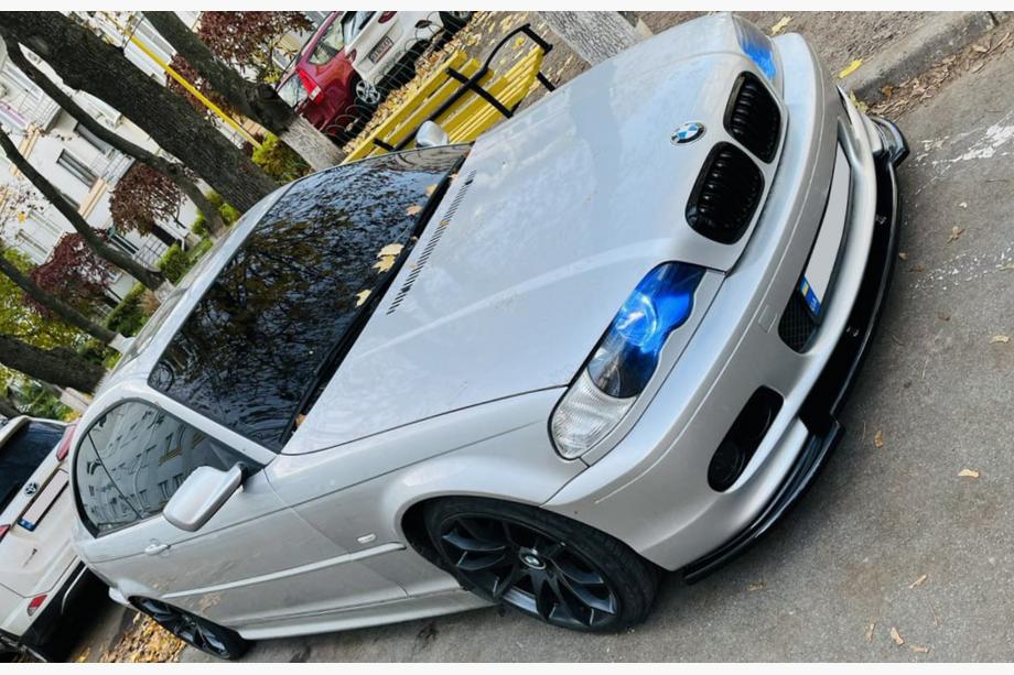 BMW 3-serie E46 1998–2006 DPT V-1 frontlip (til M Sport, sort højglans) Foto 9