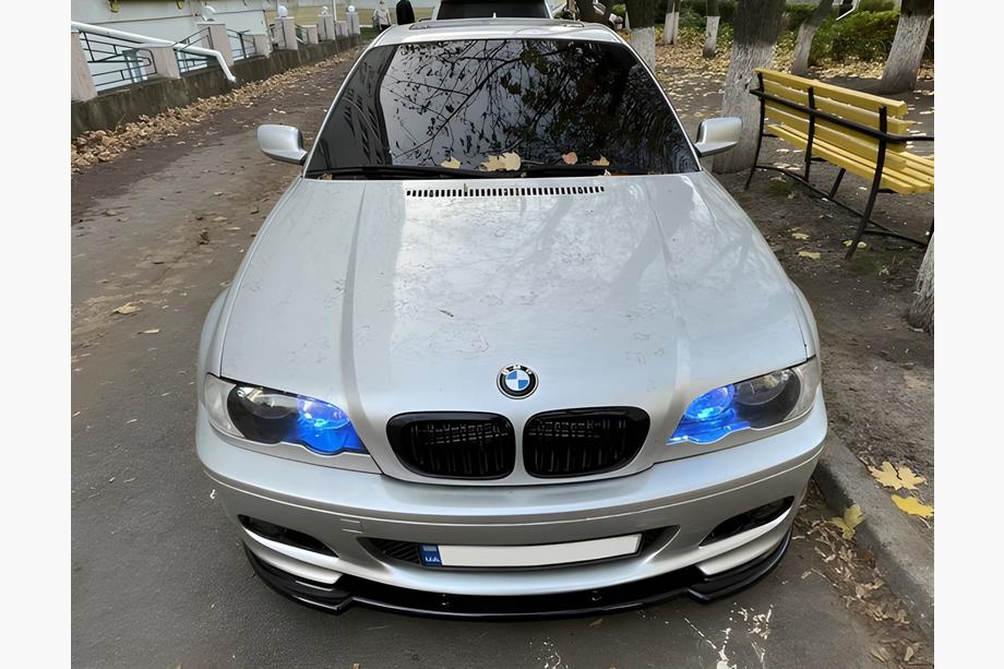 BMW 3-serie E46 1998–2006 DPT V-1 frontlip (til M Sport, sort højglans) Foto 12