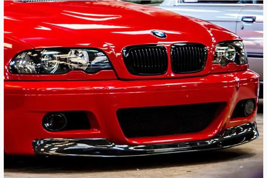BMW 3-serie E46 1998–2006 DPT front lip splitter (til M3, blank sort) Foto 3