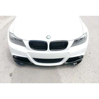 Front splitter-flaps DPT (til E90 M-Sport 2008-2011, blank sort, 2 stk) foto 3