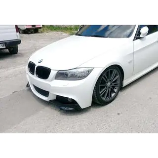 Front splitter-flaps DPT (til E90 M-Sport 2008-2011, blank sort, 2 stk)