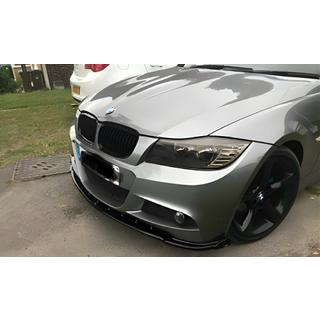 Front lip spoiler DPT V-1 (til E90 M-Sport 2008-2011, blank sort) foto 1