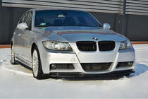 BMW 3-serie E90/E91 2005–2011 Forreste frontlæbe DPT (til E90 M-Sport 2005-2008, blank sort) foto 3