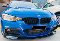 BMW 3-serie F30/F31 2012–2019 DPT front lip-splitter (til M Performance, sort højglans) foto 2
