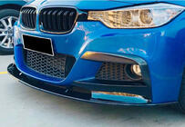 BMW 3-serie F30/F31 2012–2019 DPT front lip-splitter (til M Performance, sort højglans) foto 1