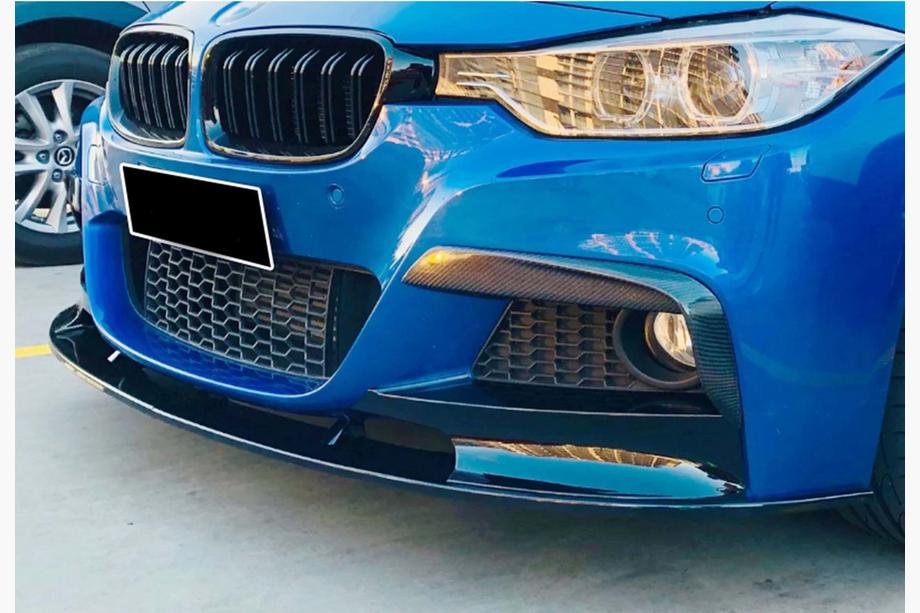 BMW 3-serie F30/F31 2012–2019 DPT front lip-splitter (til M Performance, sort højglans) Image