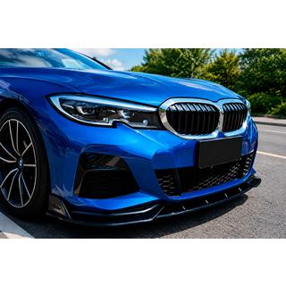 Front lip-splitter DPT V-2 (til M Technic, blank sort) BMW 3-serie G20/G21 2018– foto 1