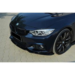 Frontlip DPT V-2 (til M-Sport, blank sort) BMW 4-serie F32/F33/F36 2012–2020 foto 1