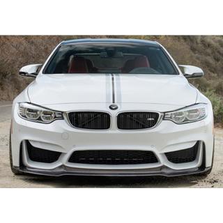 DPT V-4 front læbespoiler (til M4, blank sort) BMW 4-serie F32/F33/F36 2012–2020 foto 2