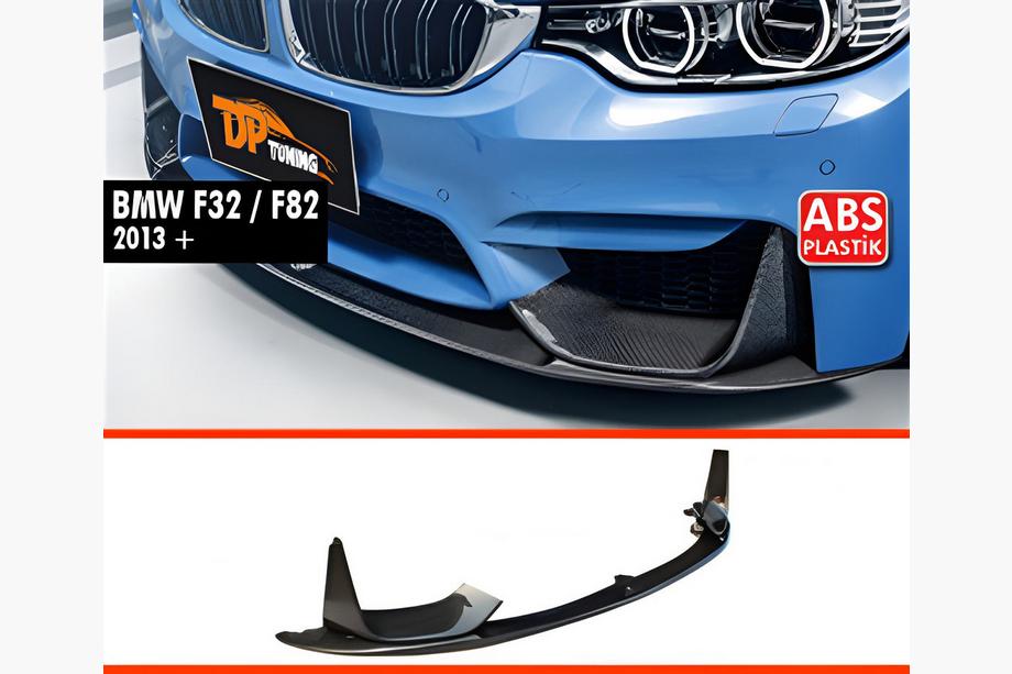 BMW 4-serie F32/F33/F36 2012–2020 Front læbespoiler DPT V-5 (til M4, blank sort) Foto 1