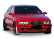 BMW 5-serie E39 1996–2003 DPT front lip-spoiler (til M5, blank sort) foto 1