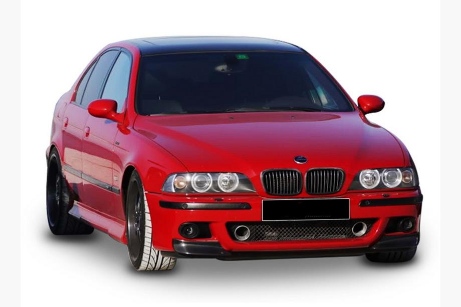 BMW 5-serie E39 1996–2003 DPT front lip-spoiler (til M5, blank sort) Image