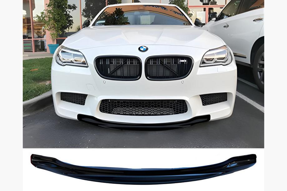 BMW 5-serie F10/F11 2010–2016 DPT V1 frontlæbe (til M5, blank sort) Image
