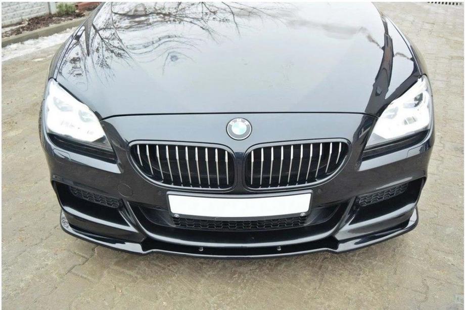 BMW 6-serie F12/F13/F06 2011–2018 DPT front lip-splitter (til M Performance, sort højglans) Foto 2