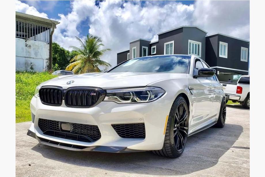 BMW 5-serie G30/G31 2017–2023 DPT front lip (til M5, 2017-2020, sort højglans) Foto 4
