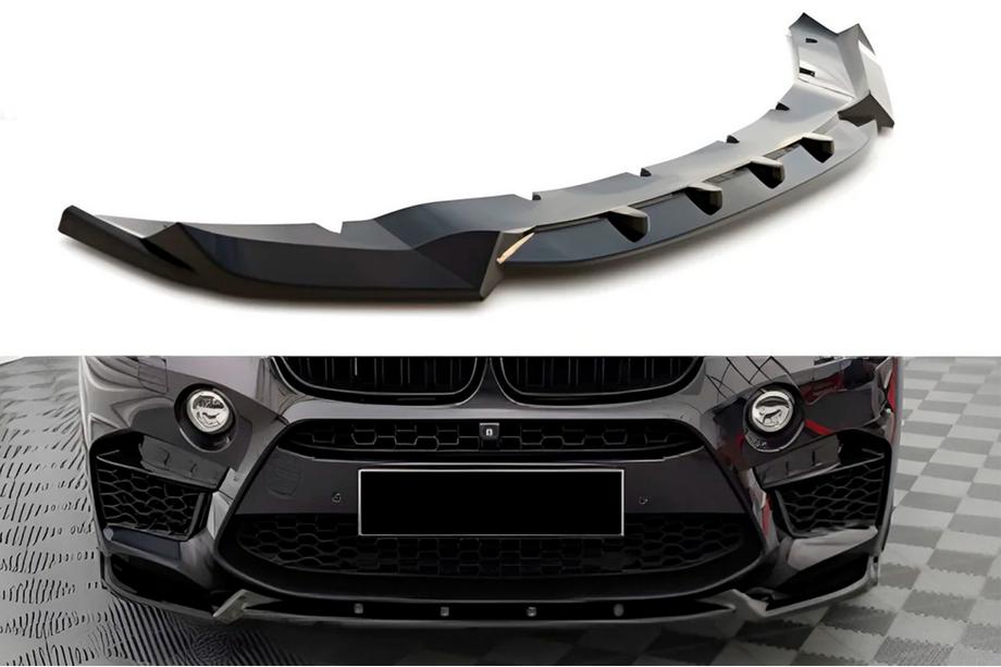 BMW X5 F15 2013–2018 Forreste lipspoiler-læbe DPT V-2 (til X5M F85, blank sort) Image