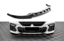 BMW X6 G06 2019–2027 DPT V-1 front læbespoiler (til M, blank sort) foto 1