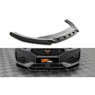 DPT front læbespoiler (til Cupra, sort højglans) Seat Leon 2020–