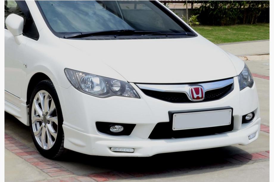 Honda Civic Sedan VIII 2006–2011 DPT front læbespoiler til kofanger (2009-2011, til lakering) Image