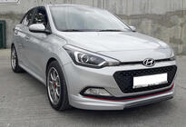 Hyundai I-20 2014–2020 DPT front kofangerlæbe (højglans sort) foto 1
