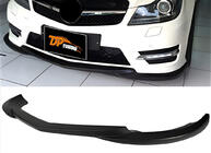 Mercedes C-class W204 2007–2015 Front kofangerlæbe DPT V2 (2011-2015, blank sort) foto 1