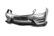 Mercedes C-class W204 2007–2015 Front kofangerlæbe DPT V2 (2011-2015, blank sort) foto 10