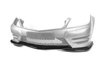 Mercedes C-class W204 2007–2015 Front kofangerlæbe DPT V2 (2011-2015, blank sort) foto 6