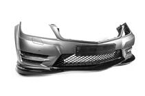Mercedes C-class W204 2007–2015 Front kofangerlæbe DPT V2 (2011-2015, blank sort) foto 11