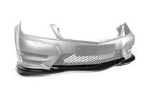 Mercedes C-class W204 2007–2015 Front kofangerlæbe DPT V2 (2011-2015, blank sort) foto 5