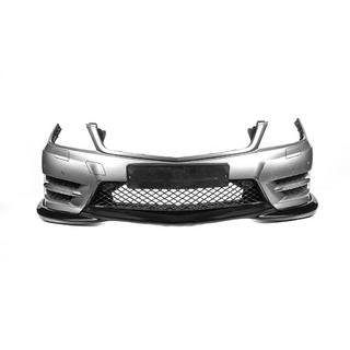 Front kofangerlæbe DPT V2 (2011-2015, blank sort) Mercedes C-class W204 2007–2015 foto 3