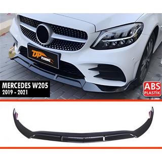 DPT frontlæbe til kofanger (2019-2021, kun til AMG-Line, sort højglans) Mercedes C-klasse W205 2014–2021 foto 2
