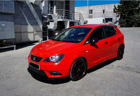 Seat Ibiza 2010–2017 Front lip spoiler DPT V-1 (sort højglans) foto 2
