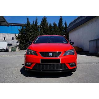 Front lip spoiler DPT V-1 (sort højglans) Seat Ibiza 2010–2017 foto 1