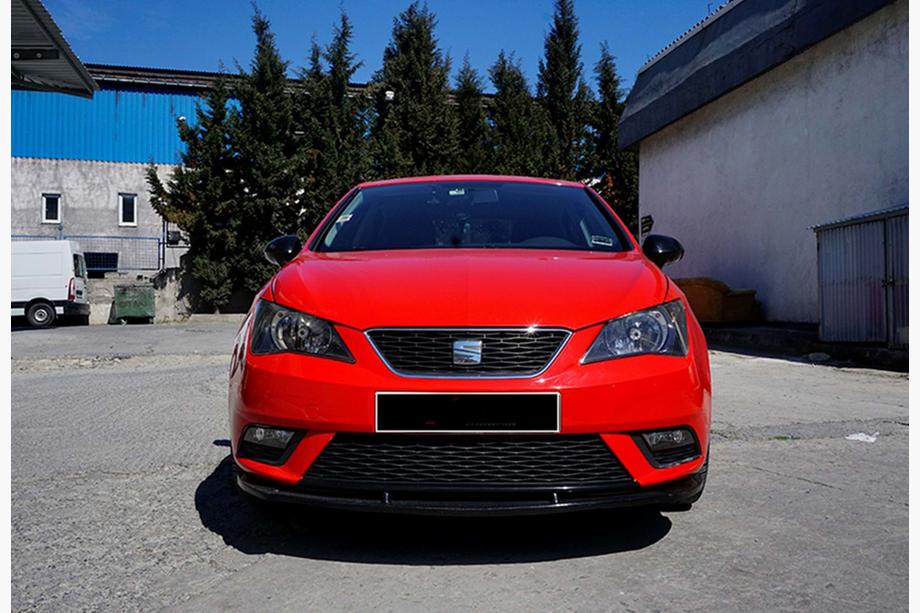Seat Ibiza 2010–2017 Front lip spoiler DPT V-1 (sort højglans) Image