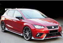Seat Ibiza 2010–2017 Front læbesplitter DPT V-2 (blank sort) foto 2