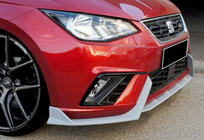 Seat Ibiza 2010–2017 Front læbesplitter DPT V-2 (blank sort) foto 11