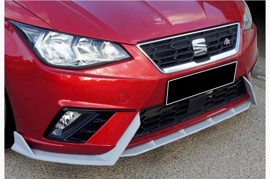 Seat Ibiza 2010–2017 Front læbesplitter DPT V-2 (blank sort) Image
