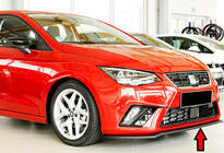 Seat Ibiza 2010–2017 Front læbespoiler til kofanger DPT V-4 (blank sort) foto 1