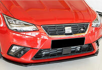 Seat Ibiza 2010–2017 Front læbespoiler til kofanger DPT V-4 (blank sort) foto 3