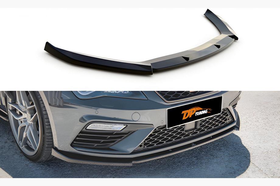 Seat Leon 2013–2020 DPT frontlæbe til kofanger (2017-2020, sort højglans) Image
